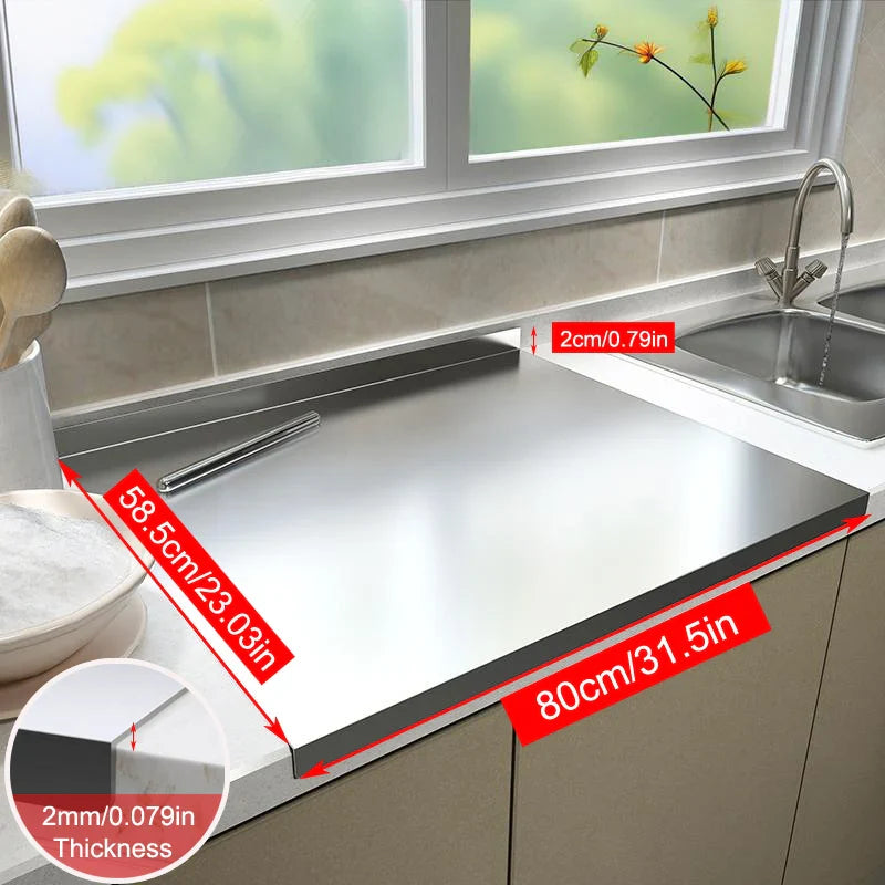 Stainless Steel Cutting Board, No Mess — All on One Board