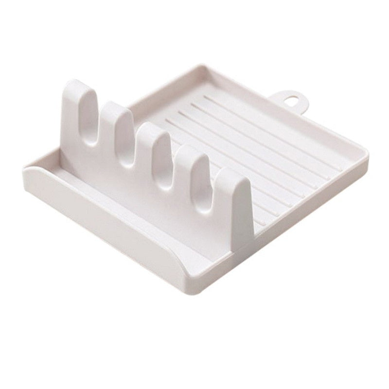 Pot Lid Holder & Utensil Rest — No More Messy Counters While You Cook