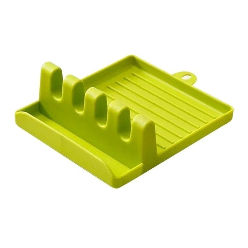 Pot Lid Holder & Utensil Rest — No More Messy Counters While You Cook