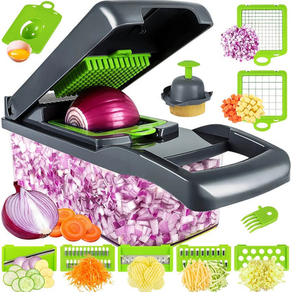 Vegetable Chopper Mandoline Slicer — Prep Salads, Stir-Fries & Garnishes in Seconds