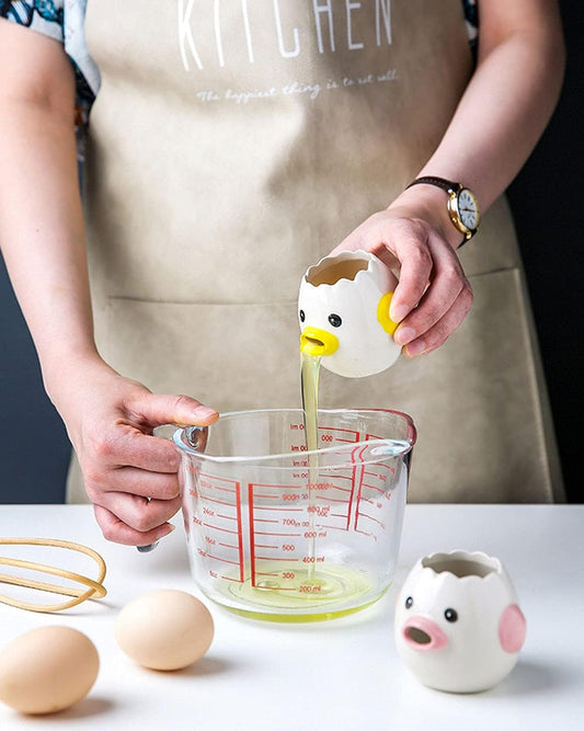 Cute Egg Separator — Crack, Pour & Laugh