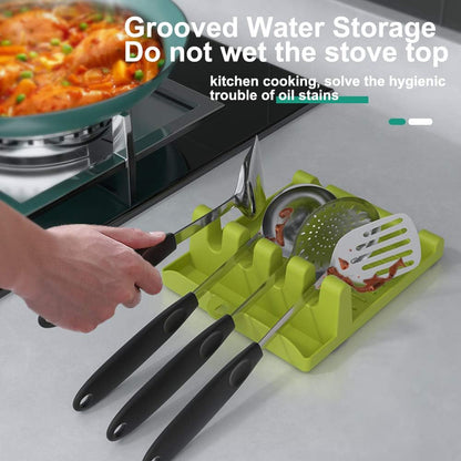 Pot Lid Holder & Utensil Rest — No More Messy Counters While You Cook