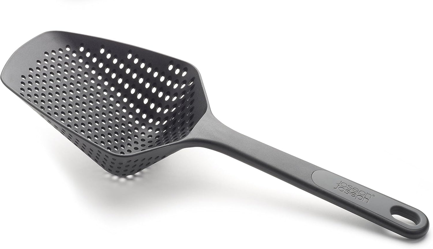 Scoop Colander Spoon — Strain, Scoop & Serve Pasta, Drain Straight from the Pan