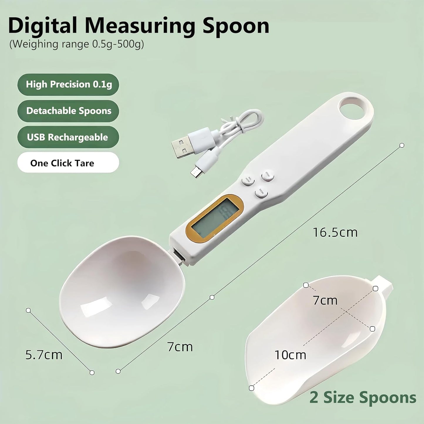 Digital Kitchen Spoon Scale — Nail Every Recipe with Pinpoint Accuracy