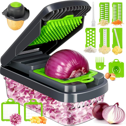 Vegetable Chopper Mandoline Slicer — Prep Salads, Stir-Fries & Garnishes in Seconds