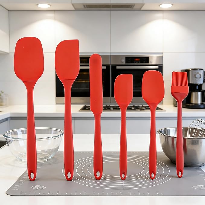 6pc Silicone Spatula Set — One Handy Set for All Your Scraping, Stirring & Spreading