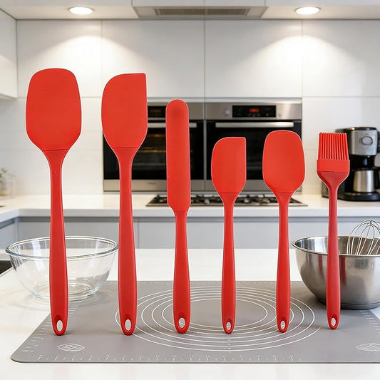 6pc Silicone Spatula Set — One Handy Set for All Your Scraping, Stirring & Spreading