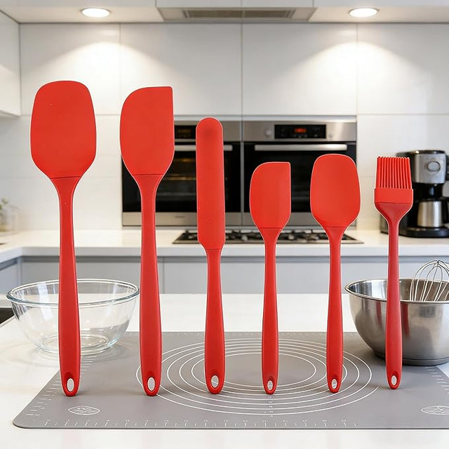6pc Silicone Spatula Set — One Handy Set for All Your Scraping, Stirring & Spreading