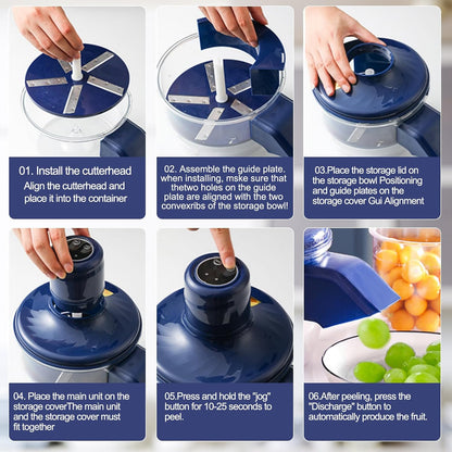 Automatic Fruit & Vegetable Peeler Machine — Fast, Hands Free Peeling for Grapes, Cherry Tomatoes & Garlic