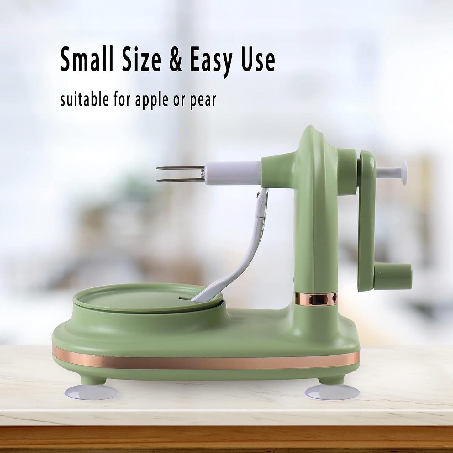 Apple Peeler, Slicer & Corer — Peel, Slice & Core in Seconds