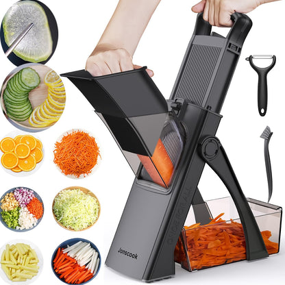 5-in-1 Adjustable Mandolin Slicer — Slice Smarter, Not Harder