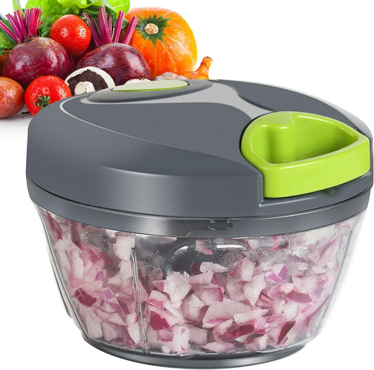 Manual Pull String Food Chopper — Chop Onions Without Tears in 15 Seconds