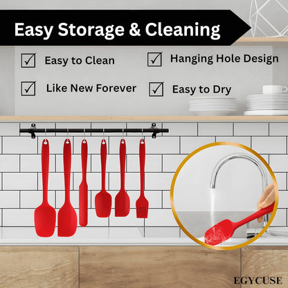 6pc Silicone Spatula Set — One Handy Set for All Your Scraping, Stirring & Spreading