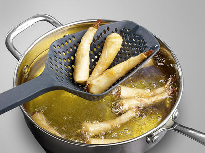 Scoop Colander Spoon — Strain, Scoop & Serve Pasta, Drain Straight from the Pan