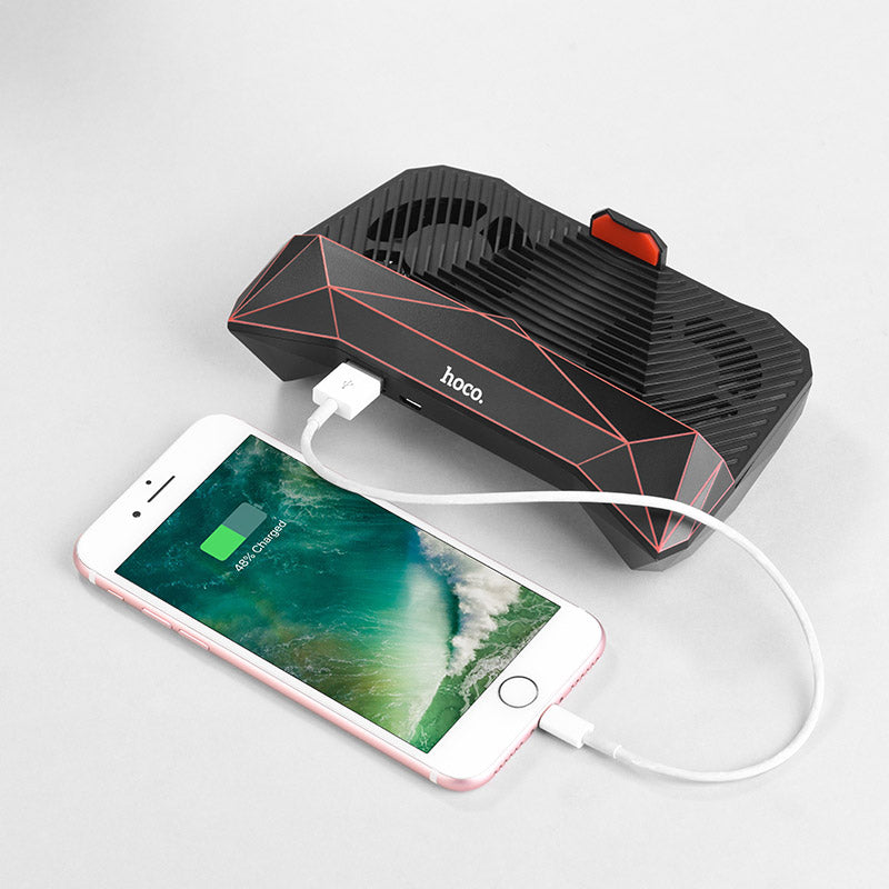 Cooling mobile phone holder and 2000mAh battery