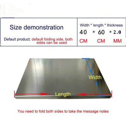 Stainless Steel Cutting Board, No Mess — All on One Board