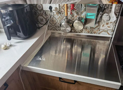 Stainless Steel Cutting Board, No Mess — All on One Board