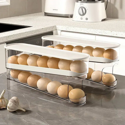 Automatic Rolling Egg Dispenser — Grab One Egg, The Next One Rolls Up