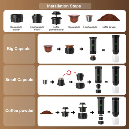 Portable Self Heating Espresso Maker — Real Espresso Anywhere
