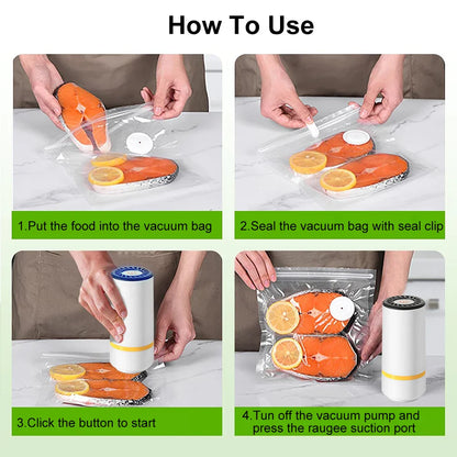 Handheld Vacuum Sealer — Keep Food Fresh Up to 5× Longer, Anywhere