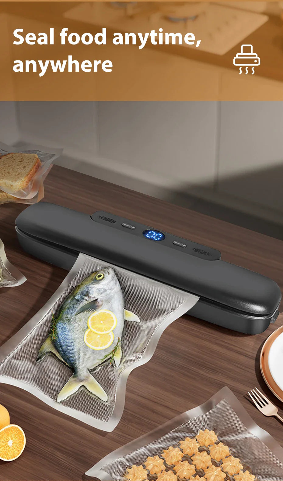 Vacuum Sealer Packaging Machine — Seal Freshness, Save Space