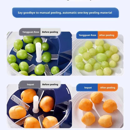 Automatic Fruit & Vegetable Peeler Machine — Fast, Hands Free Peeling for Grapes, Cherry Tomatoes & Garlic