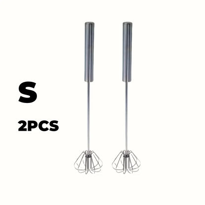 Semi-Automatic Egg Whisk — Effortless Mixing with One-Hand Press Action