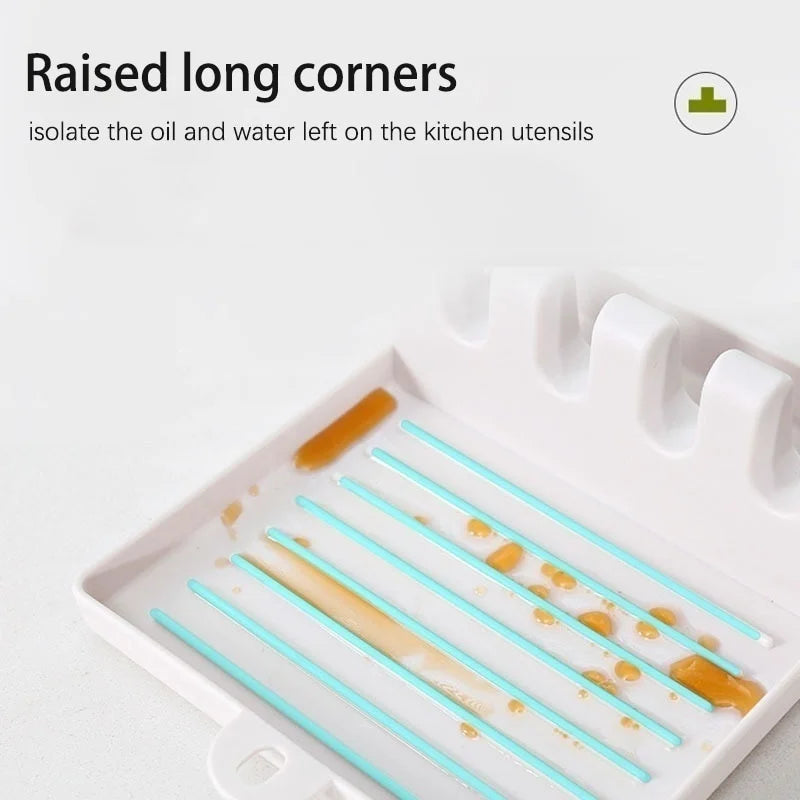 Pot Lid Holder & Utensil Rest — No More Messy Counters While You Cook