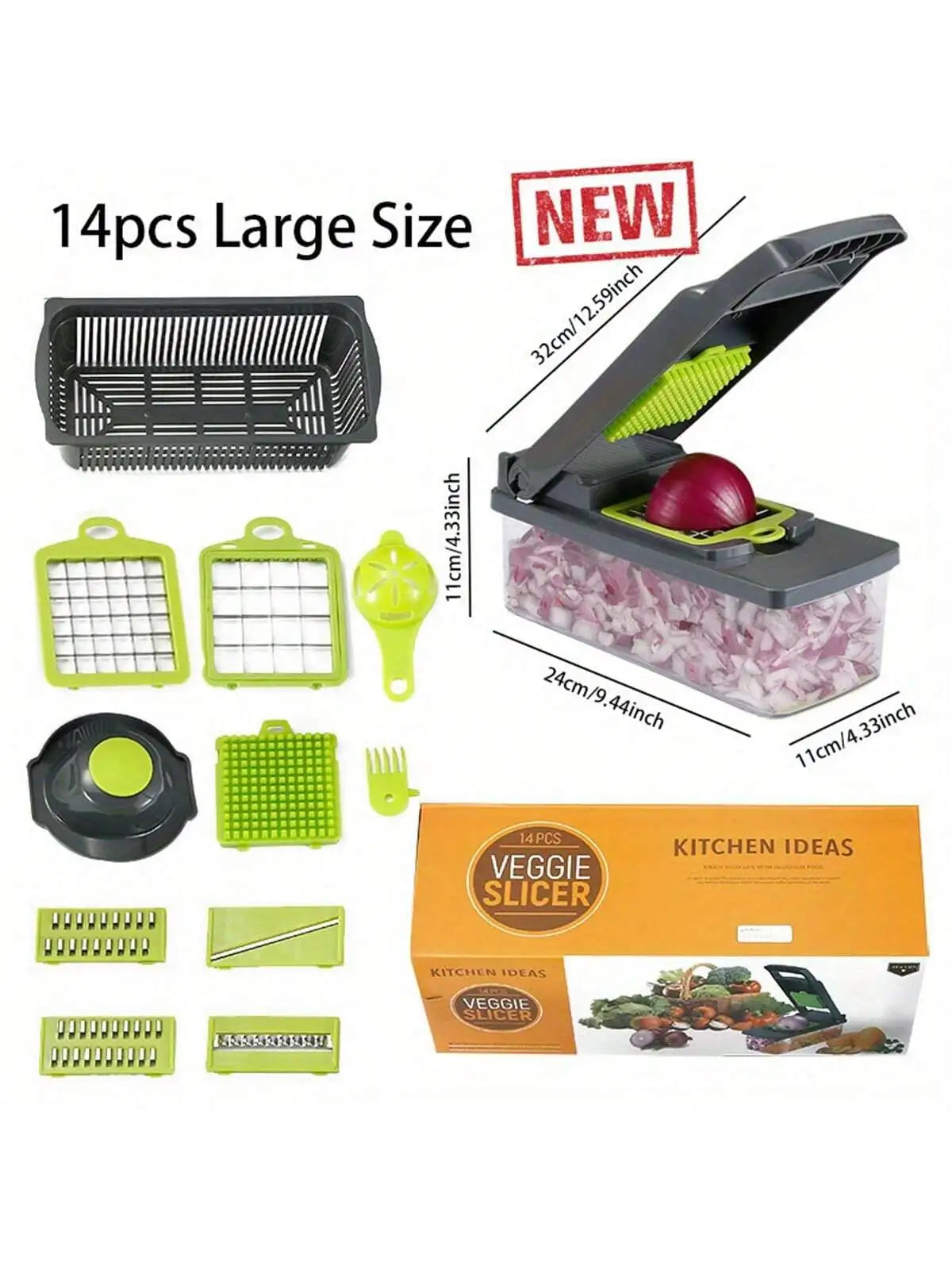 Vegetable Chopper Mandoline Slicer — Prep Salads, Stir-Fries & Garnishes in Seconds