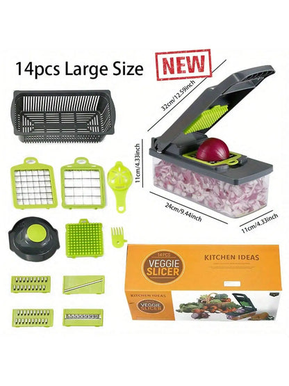 Vegetable Chopper Mandoline Slicer — Prep Salads, Stir-Fries & Garnishes in Seconds
