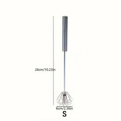 Semi-Automatic Egg Whisk — Effortless Mixing with One-Hand Press Action