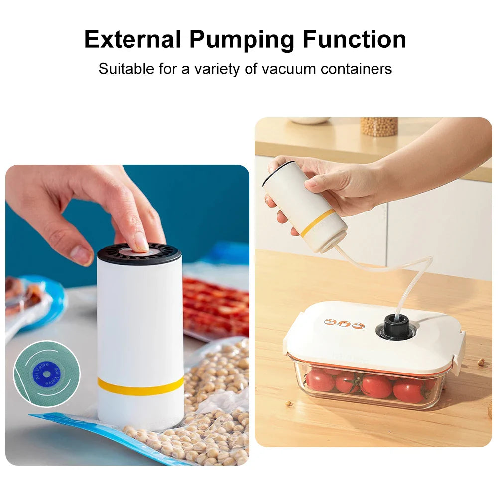 Handheld Vacuum Sealer — Keep Food Fresh Up to 5× Longer, Anywhere