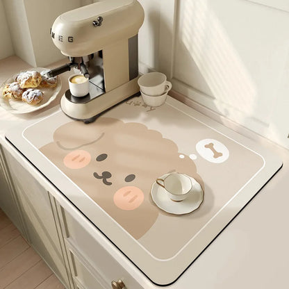 Super Absorbent Dish Drying Mat — No More Water Puddles Around Your Dish Rack