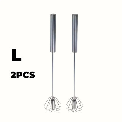 Semi-Automatic Egg Whisk — Effortless Mixing with One-Hand Press Action