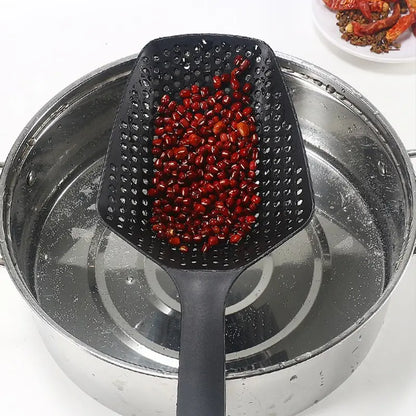 Scoop Colander Spoon — Strain, Scoop & Serve Pasta, Drain Straight from the Pan