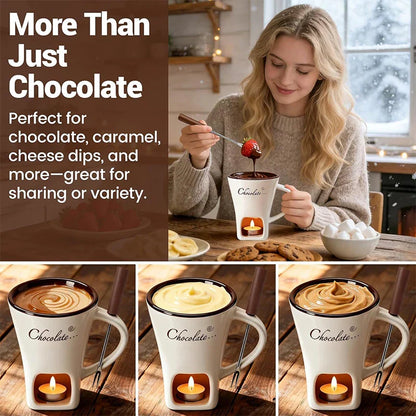 Personal Chocolate Fondue Cup — Cozy Chocolate Fondue in Minutes