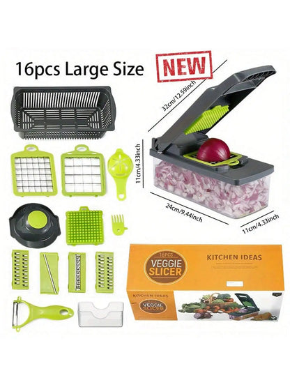 Vegetable Chopper Mandoline Slicer — Prep Salads, Stir-Fries & Garnishes in Seconds