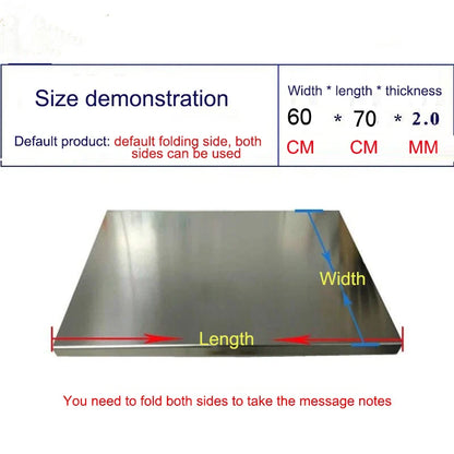 Stainless Steel Cutting Board, No Mess — All on One Board