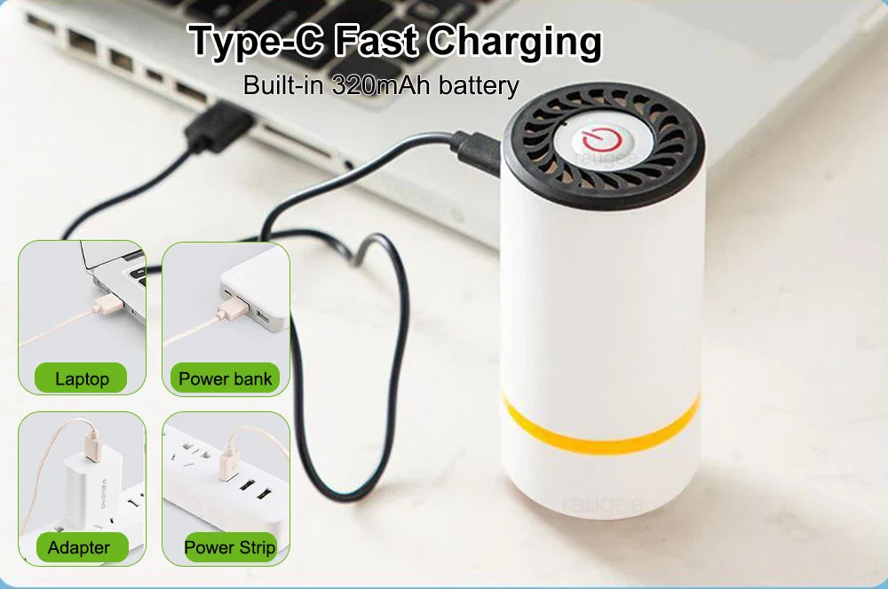 Handheld Vacuum Sealer — Keep Food Fresh Up to 5× Longer, Anywhere