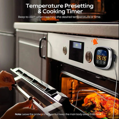 Digital Meat Thermometer — Cook Perfect Steaks, Chicken & Turkey Every Time
