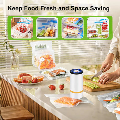 Handheld Vacuum Sealer — Keep Food Fresh Up to 5× Longer, Anywhere