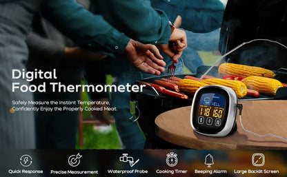 Digital Meat Thermometer — Cook Perfect Steaks, Chicken & Turkey Every Time