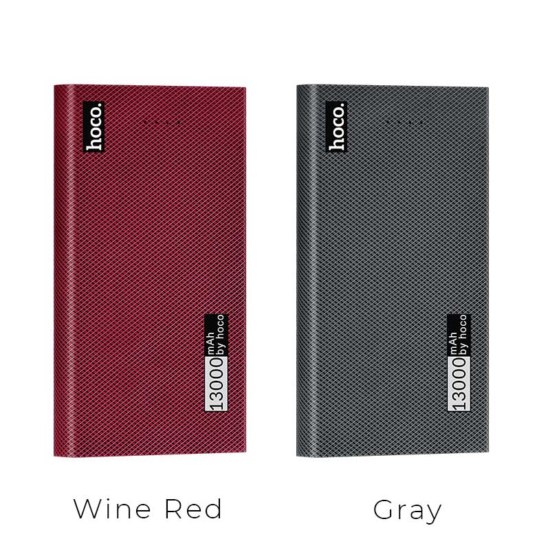 Power bank «B12A Carbon fiber pattern» 13000 mAh dual USB output