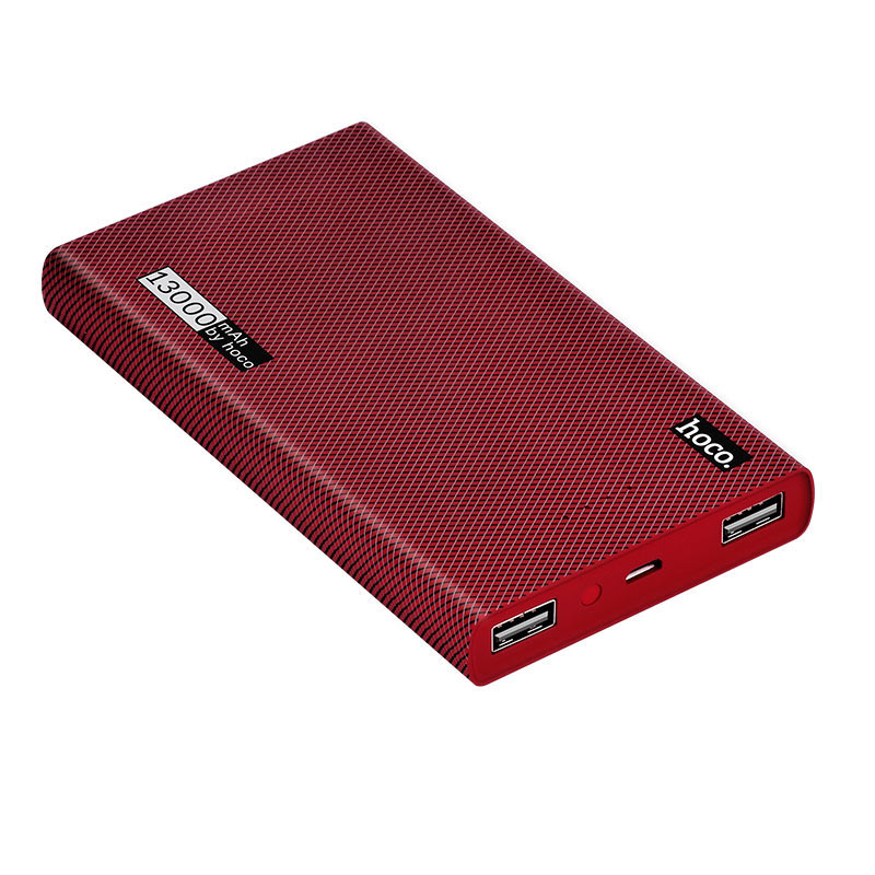 Power bank «B12A Carbon fiber pattern» 13000 mAh dual USB output