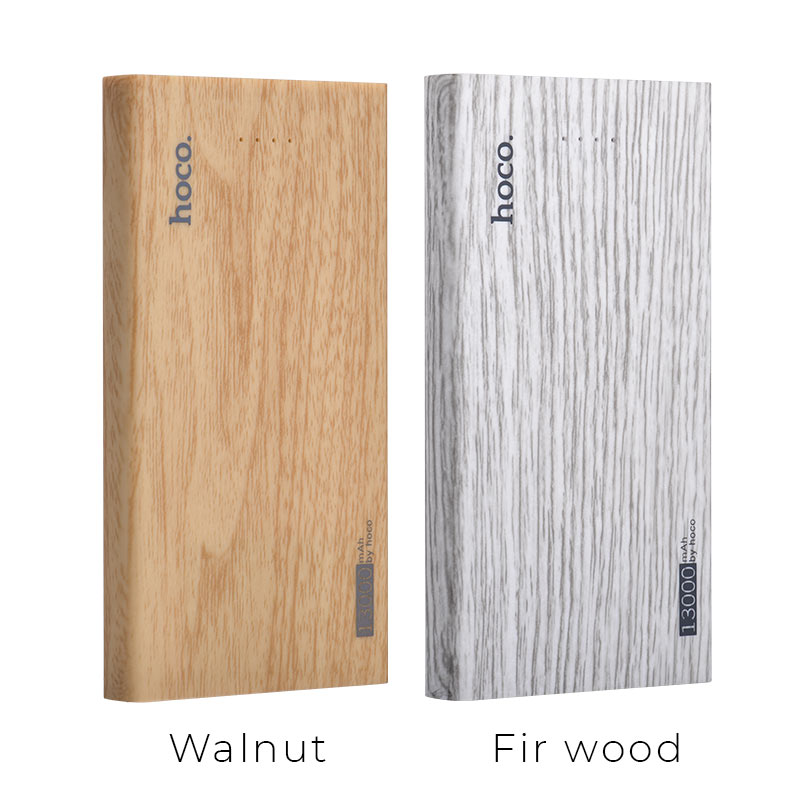 Power bank «B12B Wood grain pattern» 13000 mAh dual USB output