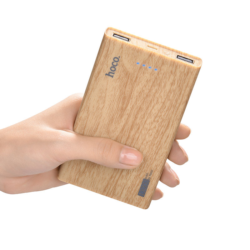 Power bank «B12B Wood grain pattern» 13000 mAh dual USB output