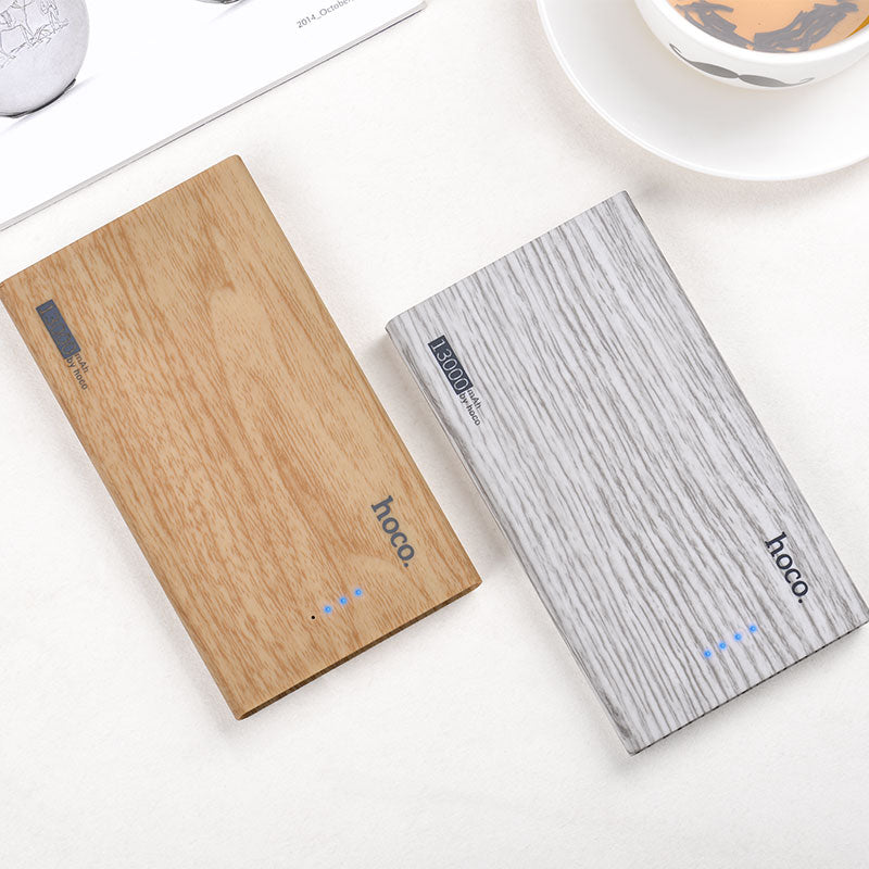 Power bank «B12B Wood grain pattern» 13000 mAh dual USB output