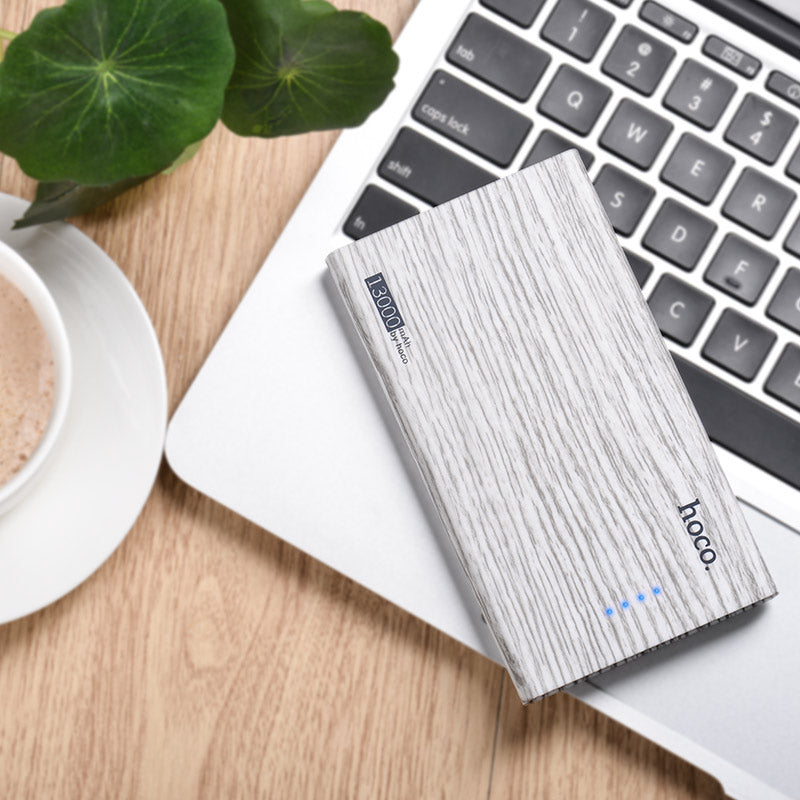 Power bank «B12B Wood grain pattern» 13000 mAh dual USB output
