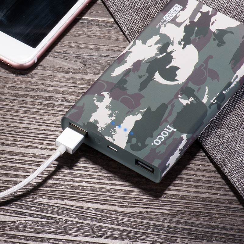 Power bank «B12C Camouflage pattern» 13000 mAh dual USB output