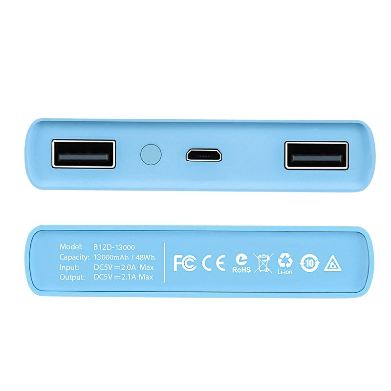 Power bank «B12D Ocean pattern» 13000 mAh dual USB output